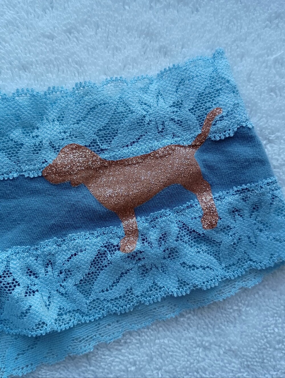 PINK Victoria's Secret Light Blue Cheeky Panty, Size XS - Picture 5 of 11
